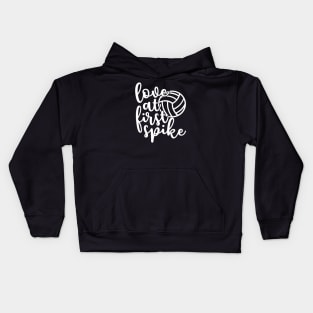 Love At First Spike Volleyball Kids Hoodie